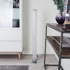 Hofstein Tumurora Stehleuchte LED Chrom, 1-flammig, Fernbedienung -LED Leuchten Verkäufe 2022 tumurora stehleuchte h3392980 9