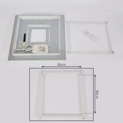 Hofstein Turbala LED Panel Weiß, 2-flammig, Fernbedienung, Farbwechsler -LED Leuchten Verkäufe 2022 turbala led panel h3381366 2