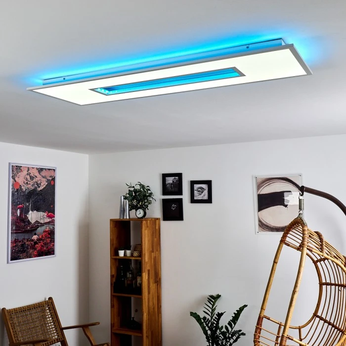 Hofstein Turbala LED Panel Weiß, 1-flammig, Fernbedienung, Farbwechsler 9 Hofstein Turbala LED Panel Weiß, 1-flammig, Fernbedienung, Farbwechsler – Bild 9