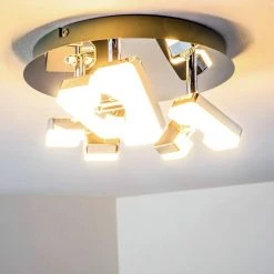 Hofstein Turin Deckenspot LED Chrom, 3-flammig