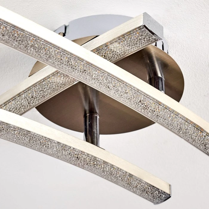 Hofstein Tusula Deckenleuchte LED Edelstahl, 3-flammig 11 Hofstein Tusula Deckenleuchte LED Edelstahl, 3-flammig – Bild 11