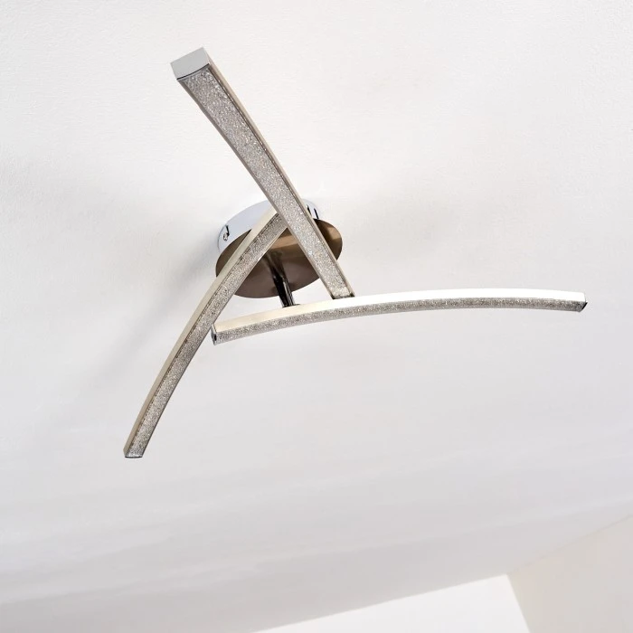 Hofstein Tusula Deckenleuchte LED Edelstahl, 3-flammig 12 Hofstein Tusula Deckenleuchte LED Edelstahl, 3-flammig – Bild 12