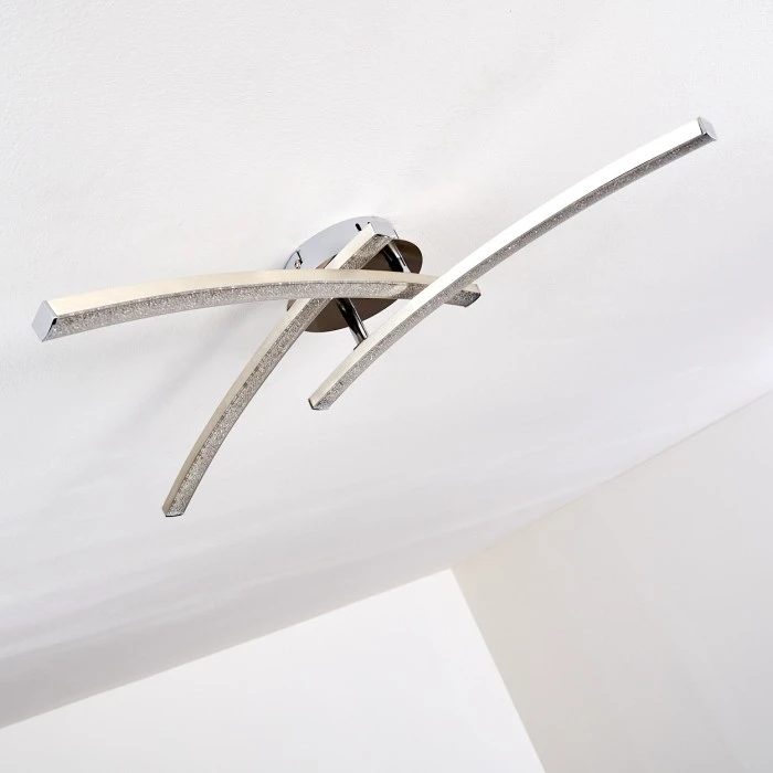 Hofstein Tusula Deckenleuchte LED Edelstahl, 3-flammig 14 Hofstein Tusula Deckenleuchte LED Edelstahl, 3-flammig – Bild 14