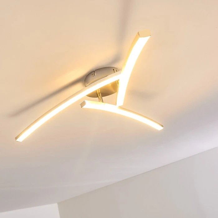 Hofstein Tusula Deckenleuchte LED Edelstahl, 3-flammig 15 Hofstein Tusula Deckenleuchte LED Edelstahl, 3-flammig – Bild 15