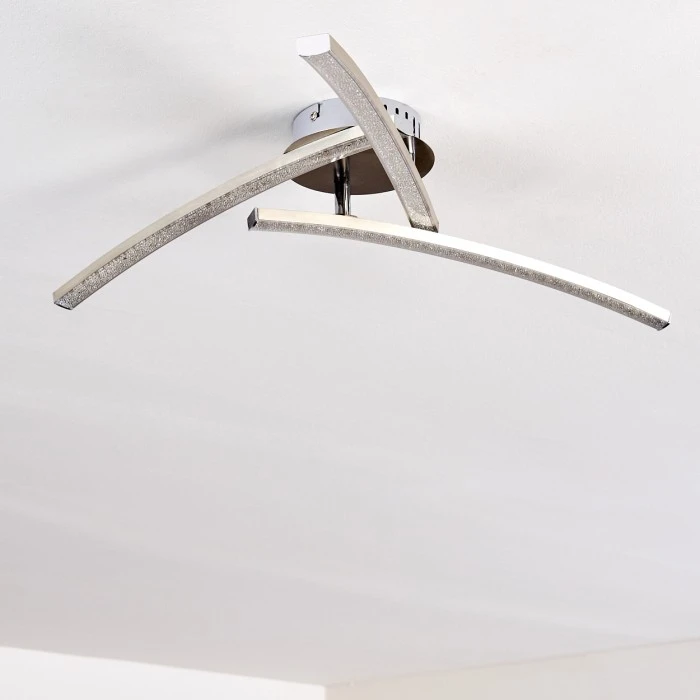 Hofstein Tusula Deckenleuchte LED Edelstahl, 3-flammig 16 Hofstein Tusula Deckenleuchte LED Edelstahl, 3-flammig – Bild 16