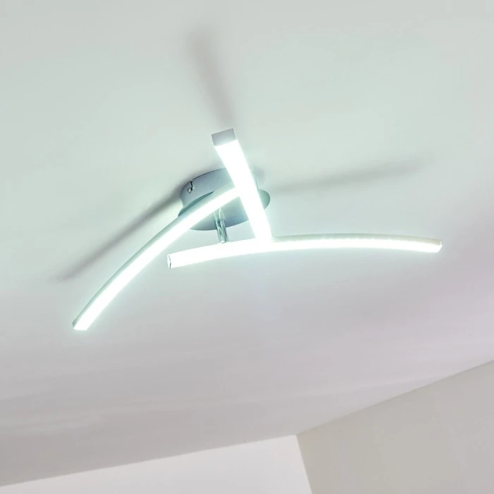 Hofstein Tusula Deckenleuchte LED Edelstahl, 3-flammig 23 Hofstein Tusula Deckenleuchte LED Edelstahl, 3-flammig – Bild 23