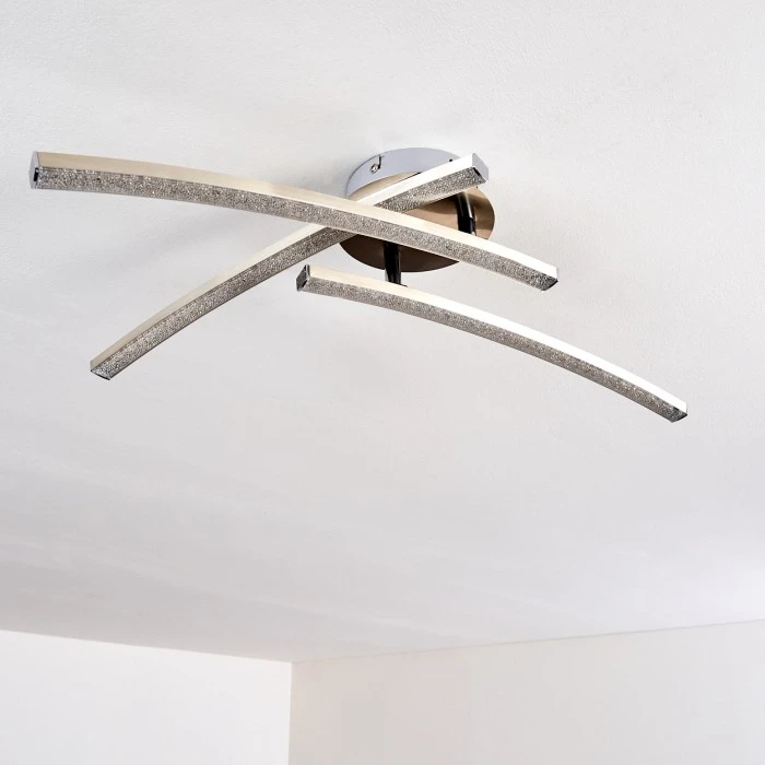 Hofstein Tusula Deckenleuchte LED Edelstahl, 3-flammig 24 Hofstein Tusula Deckenleuchte LED Edelstahl, 3-flammig – Bild 24