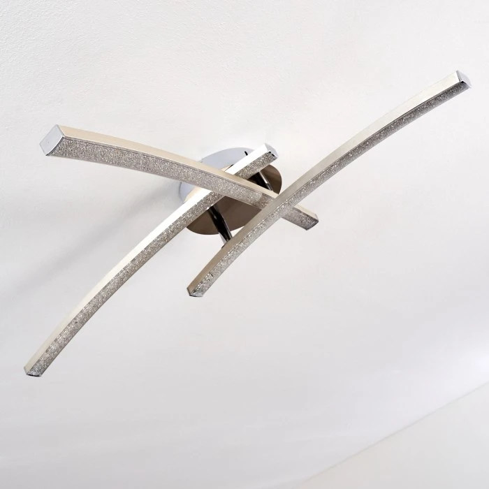 Hofstein Tusula Deckenleuchte LED Edelstahl, 3-flammig 7 Hofstein Tusula Deckenleuchte LED Edelstahl, 3-flammig – Bild 7