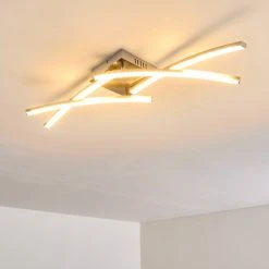 Hofstein Tusula Deckenleuchte LED Nickel-Matt, 4-flammig -LED Leuchten Verkäufe 2022 tusula deckenleuchte h3274385 12