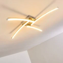 Hofstein Tusula Deckenleuchte LED Nickel-Matt, 4-flammig -LED Leuchten Verkäufe 2022 tusula deckenleuchte h3274385 16