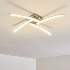 Hofstein Tusula Deckenleuchte LED Nickel-Matt, 4-flammig -LED Leuchten Verkäufe 2022 tusula deckenleuchte h3274385 19