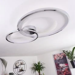 Hofstein Tuzik Deckenleuchte LED Chrom, 1-flammig -LED Leuchten Verkäufe 2022 tuzik deckenleuchte h3416686 11