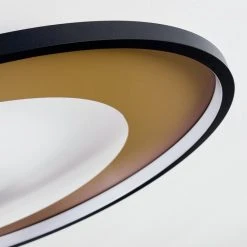 Hofstein Tuzik Deckenleuchte LED Schwarz, Gold, 1-flammig -LED Leuchten Verkäufe 2022 tuzik deckenleuchte h3416709 2