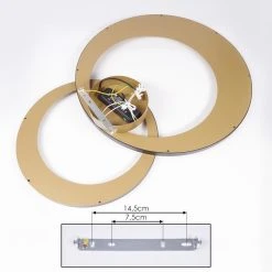 Hofstein Tuzik Deckenleuchte LED Schwarz, Gold, 1-flammig -LED Leuchten Verkäufe 2022 tuzik deckenleuchte h3416709 4