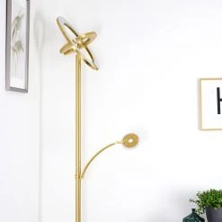 Hofstein Umag Deckenfluter LED Messing, 2-flammig -LED Leuchten Verkäufe 2022 umag deckenfluter h3335307 14