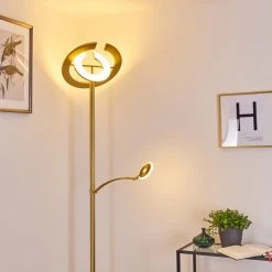 Hofstein Umag Deckenfluter LED Messing, 2-flammig -LED Leuchten Verkäufe 2022 umag deckenfluter h3335307 7