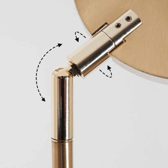 Hofstein Umag Stehleuchte LED Messing, 1-flammig 6 Hofstein Umag Stehleuchte LED Messing, 1-flammig – Bild 6