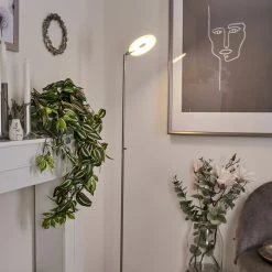 Hofstein Umag Stehleuchte LED Nickel-Matt, Chrom, 1-flammig -LED Leuchten Verkäufe 2022 umag stehleuchte h3551721 8