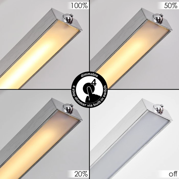 Hofstein Uttorp Stehleuchte LED Silber, 1-flammig 2 Hofstein Uttorp Stehleuchte LED Silber, 1-flammig – Bild 2