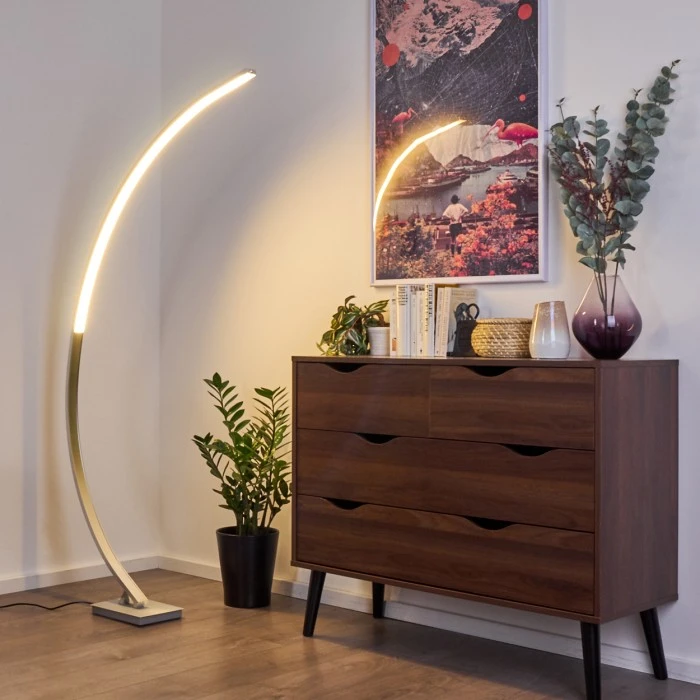 Hofstein Uttorp Stehleuchte LED Silber, 1-flammig 11 Hofstein Uttorp Stehleuchte LED Silber, 1-flammig – Bild 11