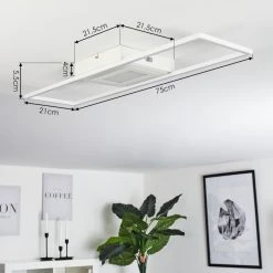 Hofstein Vaseux Deckenleuchte LED Wei&szlig;, 1-flammig -LED Leuchten Verkäufe 2022 vaseux deckenleuchte h3456699 3