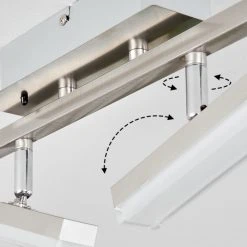 Hofstein Vehkala Deckenleuchte LED Nickel-Matt, Chrom, 2-flammig, Fernbedienung, Farbwechsler 14 Hofstein Vehkala Deckenleuchte LED Nickel-Matt, Chrom, 2-flammig, Fernbedienung, Farbwechsler -LED Leuchten Verkäufe 2022 vehkala deckenleuchte h3460184 2
