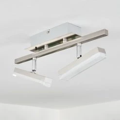 Hofstein Vehkala Deckenleuchte LED Nickel-Matt, Chrom, 2-flammig, Fernbedienung, Farbwechsler 19 Hofstein Vehkala Deckenleuchte LED Nickel-Matt, Chrom, 2-flammig, Fernbedienung, Farbwechsler -LED Leuchten Verkäufe 2022 vehkala deckenleuchte h3460184 7