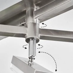 Hofstein Vehkala Deckenleuchte LED Nickel-Matt, Chrom, 5-flammig, Fernbedienung, Farbwechsler -LED Leuchten Verkäufe 2022 vehkala deckenleuchte h3580134 5