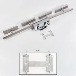 Hofstein Vehkala Deckenleuchte LED Nickel-Matt, Chrom, 4-flammig, Fernbedienung, Farbwechsler 16 Hofstein Vehkala Deckenleuchte LED Nickel-Matt, Chrom, 4-flammig, Fernbedienung, Farbwechsler -LED Leuchten Verkäufe 2022 vehkala deckenleuchte h3580172 4
