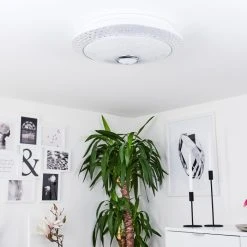 Hofstein Venice Deckenleuchte LED Weiß, 1-flammig, Fernbedienung -LED Leuchten Verkäufe 2022 venice deckenleuchte h3447284 10