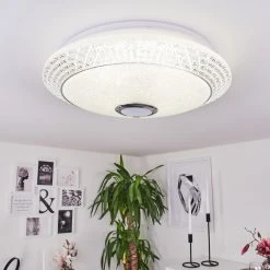 Hofstein Venice Deckenleuchte LED Weiß, 1-flammig, Fernbedienung -LED Leuchten Verkäufe 2022 venice deckenleuchte h3447284 8