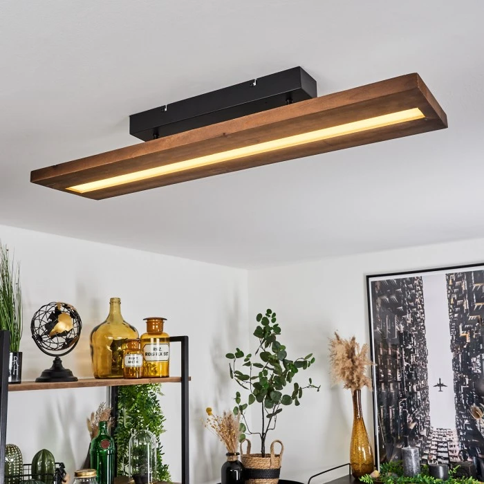 Hofstein Versoix Deckenleuchte LED Schwarz, 1-flammig 1 Hofstein Versoix Deckenleuchte LED Schwarz, 1-flammig