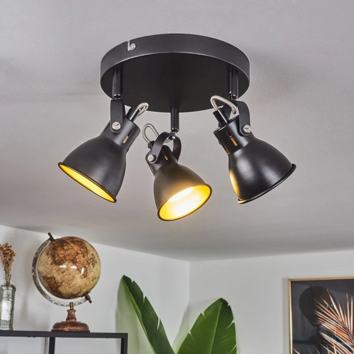 Hofstein Vestola Deckenleuchte LED Chrom, Schwarz, 3-flammig 13 Hofstein Vestola Deckenleuchte LED Chrom, Schwarz, 3-flammig – Bild 13