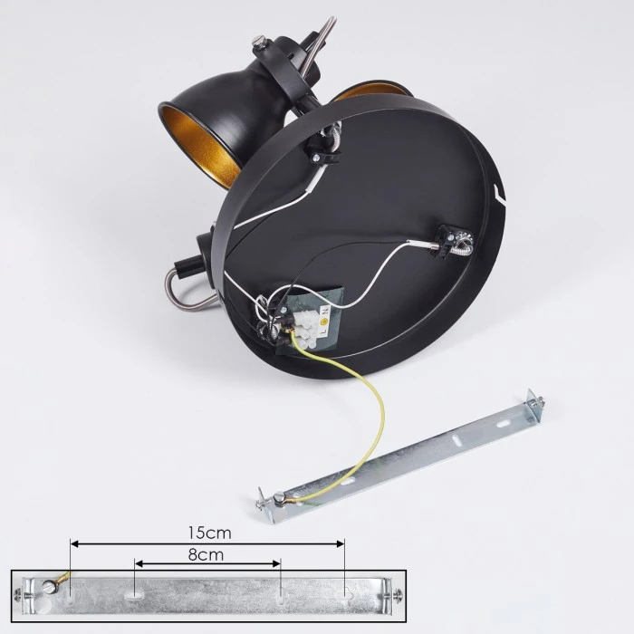 Hofstein Vestola Deckenleuchte LED Chrom, Schwarz, 3-flammig 5 Hofstein Vestola Deckenleuchte LED Chrom, Schwarz, 3-flammig – Bild 5