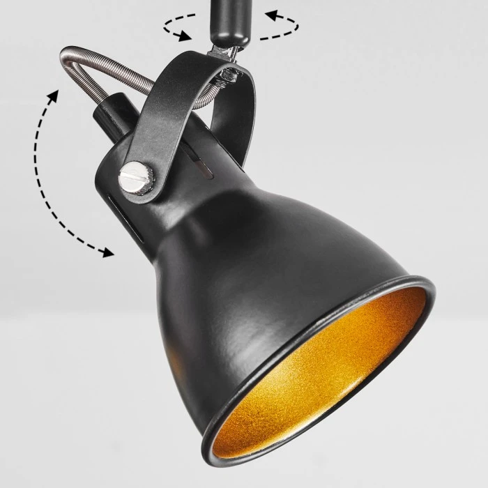 Hofstein Vestola Deckenleuchte LED Chrom, Schwarz, 3-flammig 6 Hofstein Vestola Deckenleuchte LED Chrom, Schwarz, 3-flammig – Bild 6