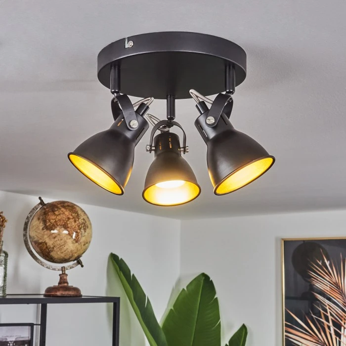 Hofstein Vestola Deckenleuchte LED Chrom, Schwarz, 3-flammig 7 Hofstein Vestola Deckenleuchte LED Chrom, Schwarz, 3-flammig – Bild 7