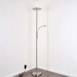 Hofstein Veteli Deckenfluter LED Nickel-Matt, Chrom, 2-flammig 23 Hofstein Veteli Deckenfluter LED Nickel-Matt, Chrom, 2-flammig -LED Leuchten Verkäufe 2022 veteli deckenfluter h3080856 5