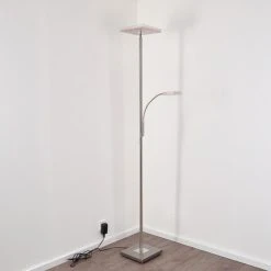 Hofstein Veteli Deckenfluter LED Nickel-Matt, Chrom, 2-flammig -LED Leuchten Verkäufe 2022 veteli deckenfluter h3080863 10