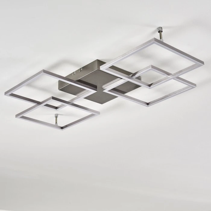 Hofstein Veyrier Deckenleuchte LED Stahl gebürstet, 4-flammig 19 Hofstein Veyrier Deckenleuchte LED Stahl gebürstet, 4-flammig – Bild 19