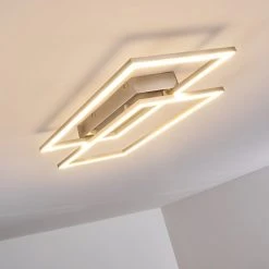 Hofstein Veyrier Deckenleuchte LED Stahl gebürstet, 2-flammig -LED Leuchten Verkäufe 2022 veyrier deckenleuchte h3269312 do1 13