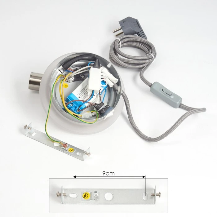 Hofstein Viata Wandleuchte LED Nickel-Matt, Grau, 2-flammig 5 Hofstein Viata Wandleuchte LED Nickel-Matt, Grau, 2-flammig – Bild 5