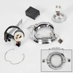 Hofstein Vibersviller Einbauleuchte LED Chrom, 1-flammig -LED Leuchten Verkäufe 2022 vibersviller einbauleuchte h3618929 4