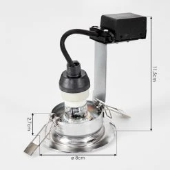 Hofstein Vibersviller Einbauleuchte LED Chrom, 1-flammig -LED Leuchten Verkäufe 2022 vibersviller einbauleuchte h3618974 3