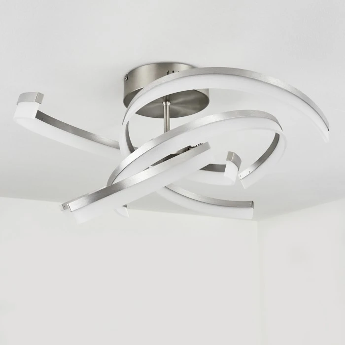 Hofstein Vignats Deckenleuchte LED Nickel-Matt, 4-flammig, Fernbedienung 8 Hofstein Vignats Deckenleuchte LED Nickel-Matt, 4-flammig, Fernbedienung – Bild 8