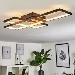 Hofstein Vilellot Deckenleuchte LED Schwarz, 1-flammig, Farbwechsler -LED Leuchten Verkäufe 2022 vilellot deckenleuchte h3457214 10