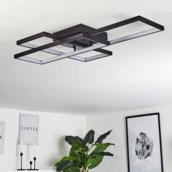 Hofstein Vilellot Deckenleuchte LED Schwarz, 1-flammig, Farbwechsler -LED Leuchten Verkäufe 2022 vilellot deckenleuchte h3457214 13