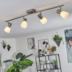 Hofstein Villaseca Deckenleuchte LED Nickel-Matt, 4-flammig -LED Leuchten Verkäufe 2022 villaseca deckenleuchte h3610404 10