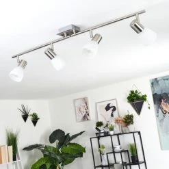 Hofstein Villaseca Deckenleuchte LED Nickel-Matt, 4-flammig -LED Leuchten Verkäufe 2022 villaseca deckenleuchte h3610404 9