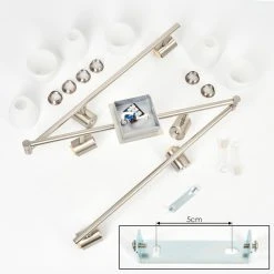 Hofstein Villaseca Deckenleuchte LED Nickel-Matt, 6-flammig -LED Leuchten Verkäufe 2022 villaseca deckenleuchte h3611470 4