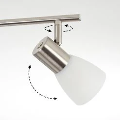 Hofstein Villaseca Deckenleuchte LED Nickel-Matt, 6-flammig -LED Leuchten Verkäufe 2022 villaseca deckenleuchte h3611470 5